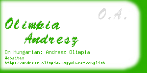olimpia andresz business card